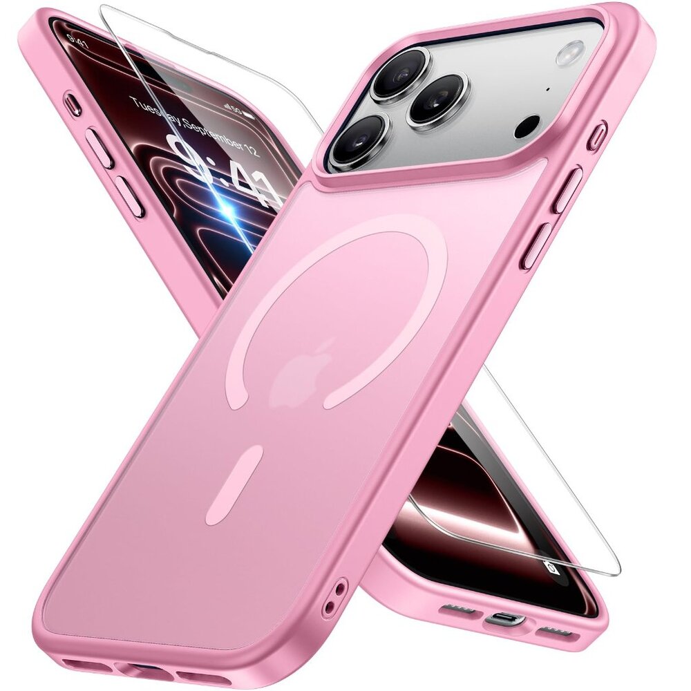 📱 Pink Miracase iPhone 16 Pro Max Case – Magnetic Military-Grade Protection